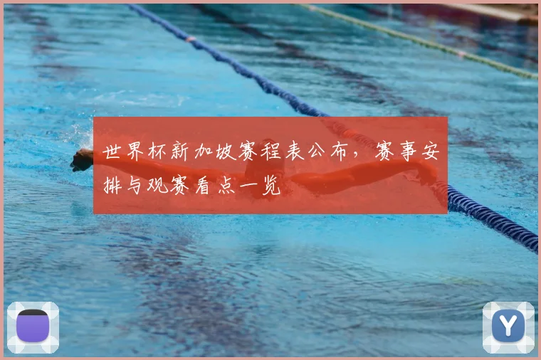 世界杯新加坡赛程表公布，赛事安排与观赛看点一览